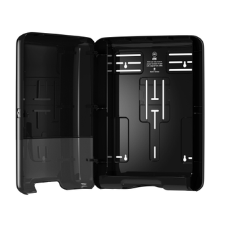 553008 Tork Elevation диспенсер для листовых полотенец Singlefold сложения ZZ и C H3 черный