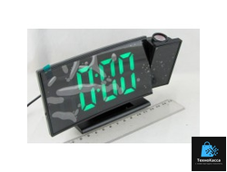 Часы настольные с проектором зеленые цифры DS-3621LP