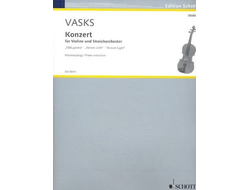 Vasks, Peteris Konzert für Violine und Streichorchester für Violine und Klavier