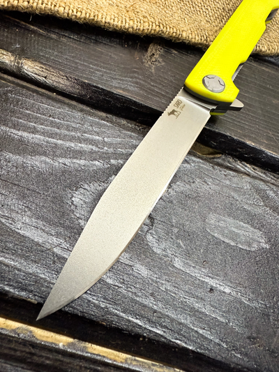 Складной нож Single EVO. СТАЛЬ ELMAX, G10 желтый