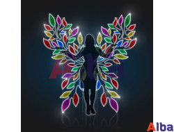 Световая фотозона Разноцветные крылья