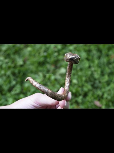 Браслет в виде золотой змеи